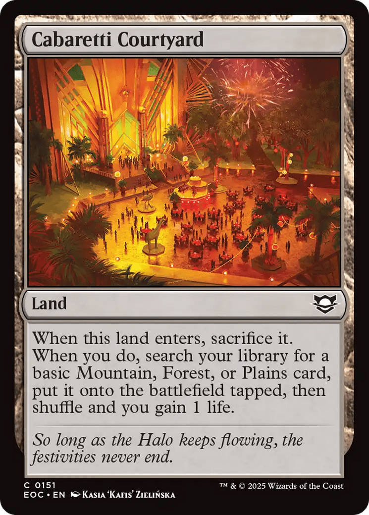 Cabaretti Courtyard [Edge of Eternities Commander] MTG Single Magic: The Gathering  | Multizone: Comics And Games