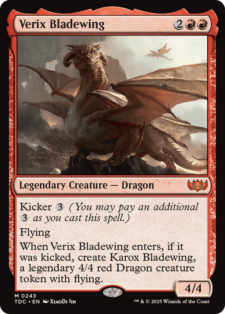 Verix Bladewing [Tarkir: Dragonstorm Commander] MTG Single Magic: The Gathering  | Multizone: Comics And Games