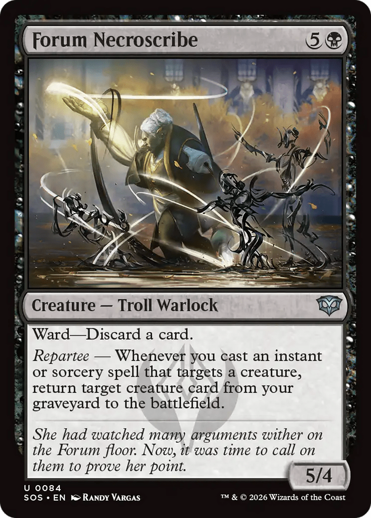 Forum Necroscribe [Secrets of Strixhaven] MTG Single Magic: The Gathering  | Multizone: Comics And Games