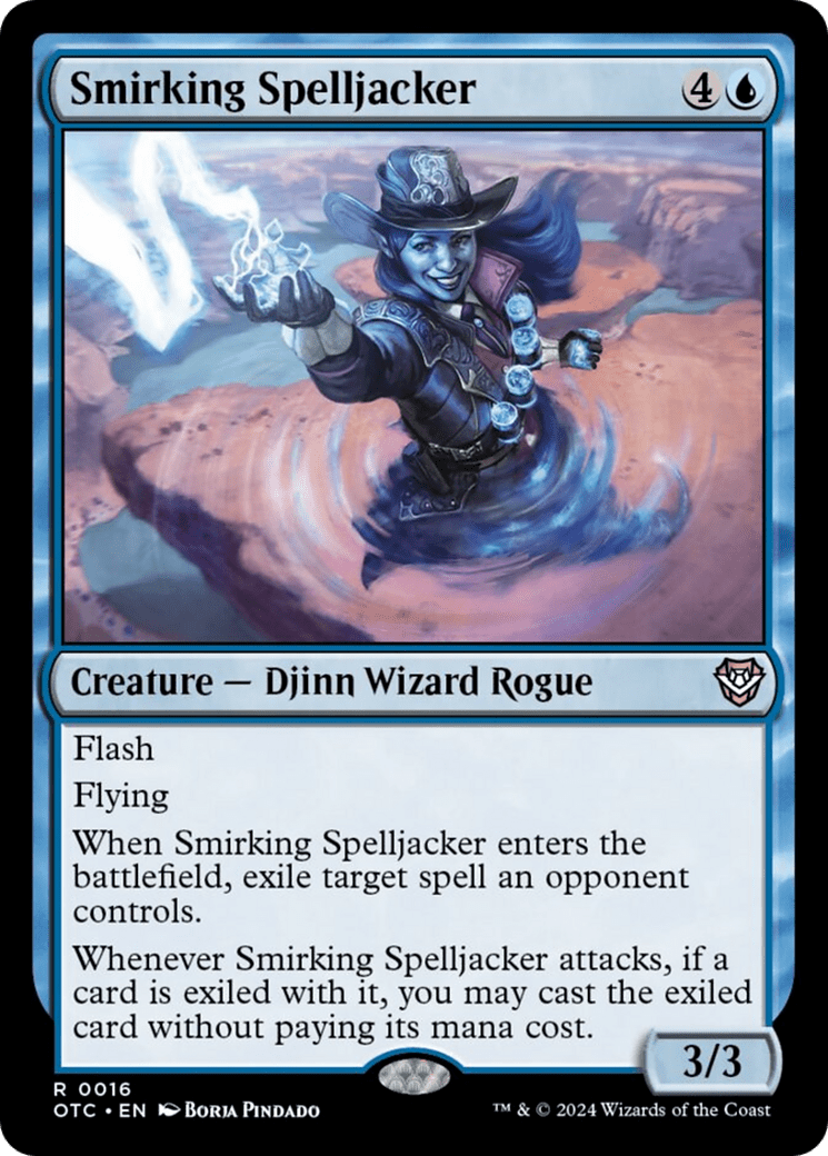 Smirking Spelljacker [Outlaws of Thunder Junction Commander] MTG Single Magic: The Gathering  | Multizone: Comics And Games