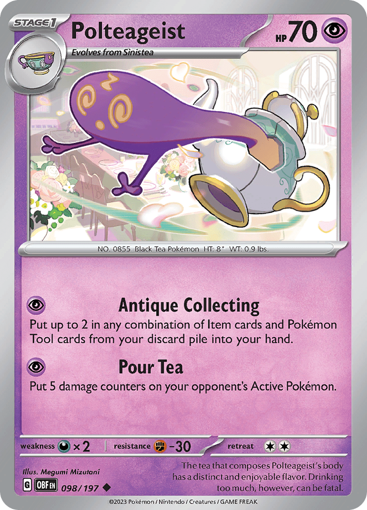 Polteageist (098/197) [Scarlet & Violet: Obsidian Flames] Pokemon Single Pokémon  | Multizone: Comics And Games
