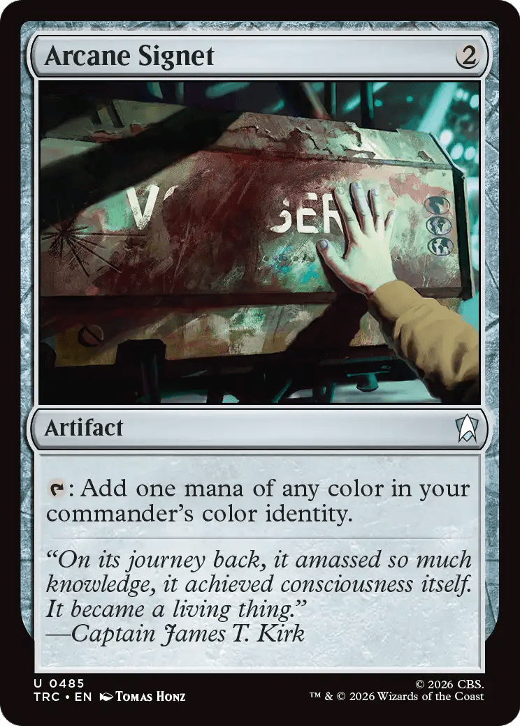 Arcane Signet (Surge Foil) [Star Trek Commander] MTG Single Magic: The Gathering  | Multizone: Comics And Games