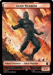 Alien Angel // Alien Warrior Double-Sided Token [Doctor Who Tokens] MTG Single Magic: The Gathering  | Multizone: Comics And Games