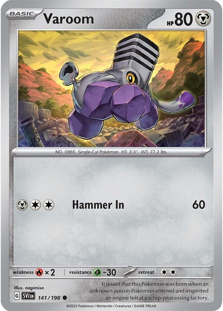 Varoom (141/198) [Scarlet & Violet: Base Set] Pokemon Single Pokémon  | Multizone: Comics And Games