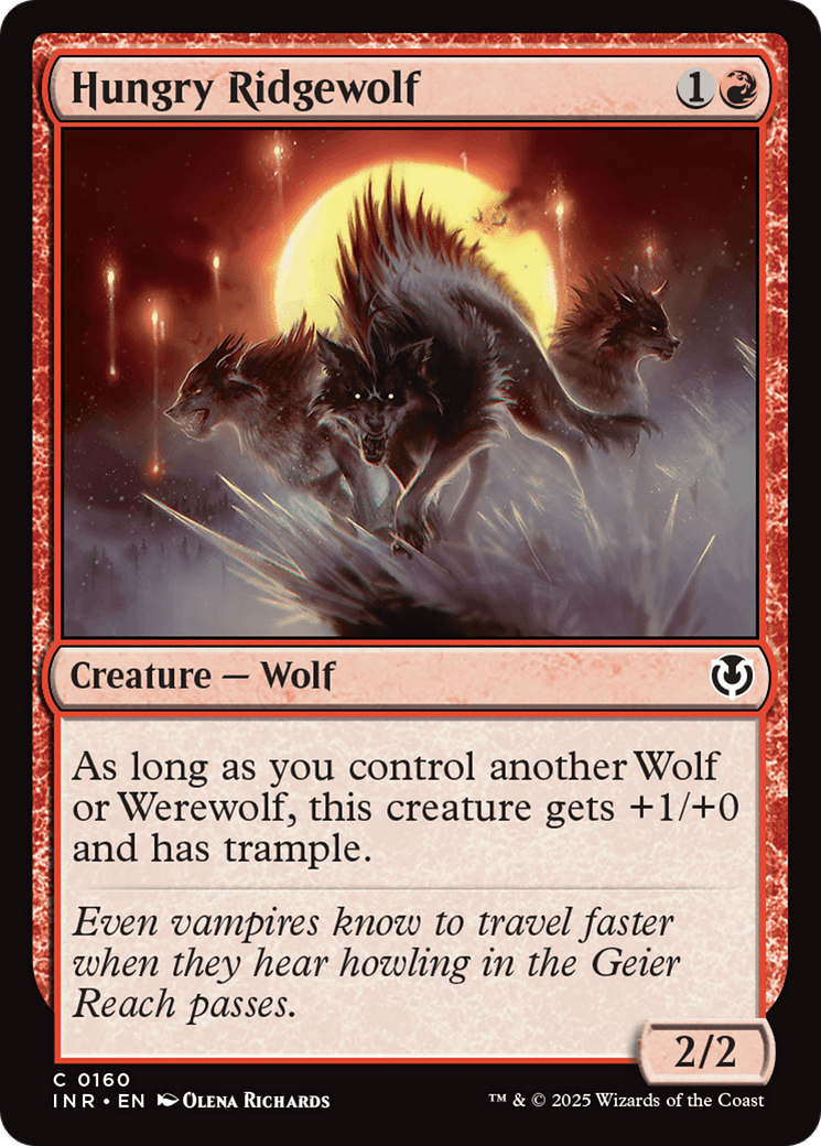 Hungry Ridgewolf [Innistrad Remastered] MTG Single Magic: The Gathering  | Multizone: Comics And Games