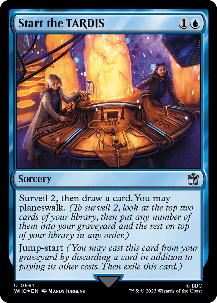 Start the TARDIS (Surge Foil) [Doctor Who] MTG Single Magic: The Gathering  | Multizone: Comics And Games