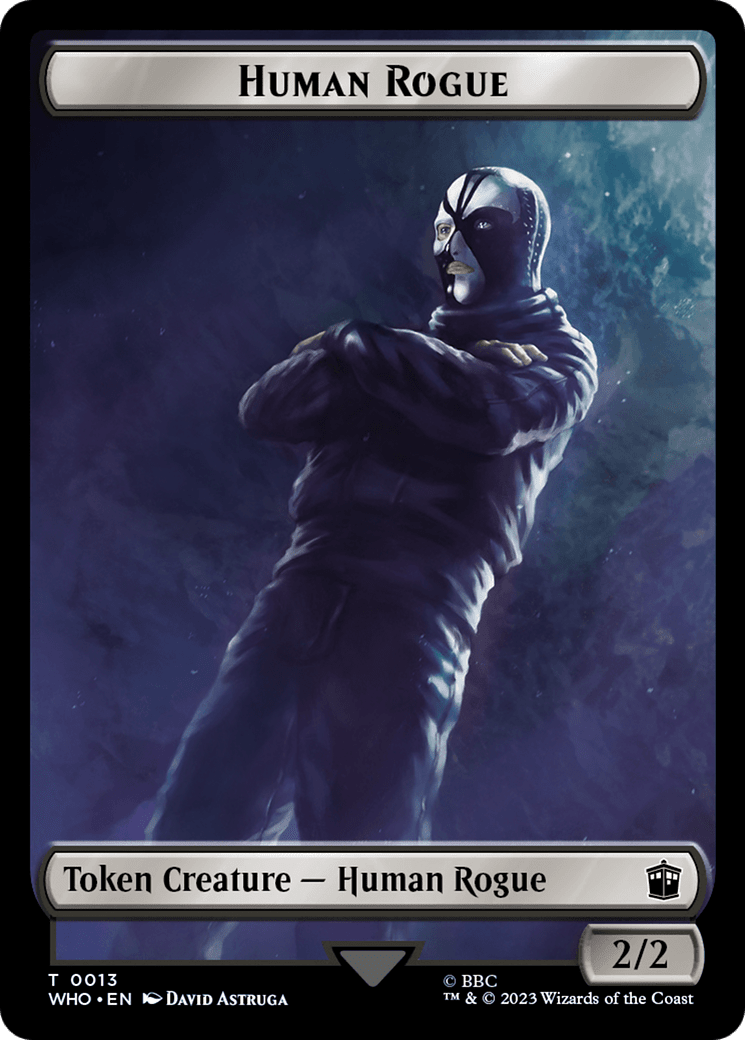 Human Rogue // Clue (0022) Double-Sided Token [Doctor Who Tokens] MTG Single Magic: The Gathering  | Multizone: Comics And Games