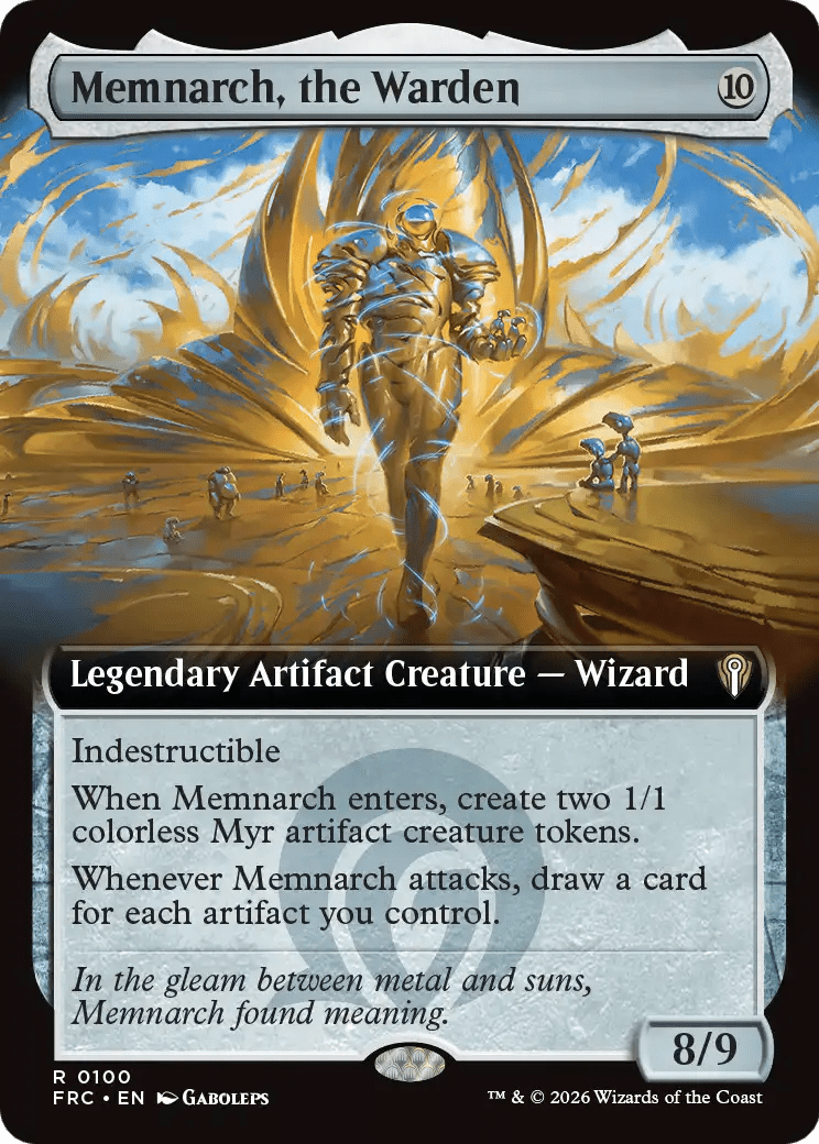 Memnarch, the Warden (Extended Art) [Reality Fracture Commander] MTG Single Magic: The Gathering  | Multizone: Comics And Games