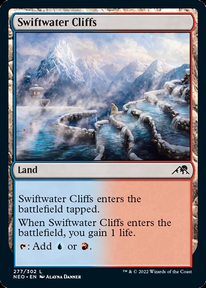 Swiftwater Cliffs [Kamigawa: Neon Dynasty] MTG Single Magic: The Gathering  | Multizone: Comics And Games