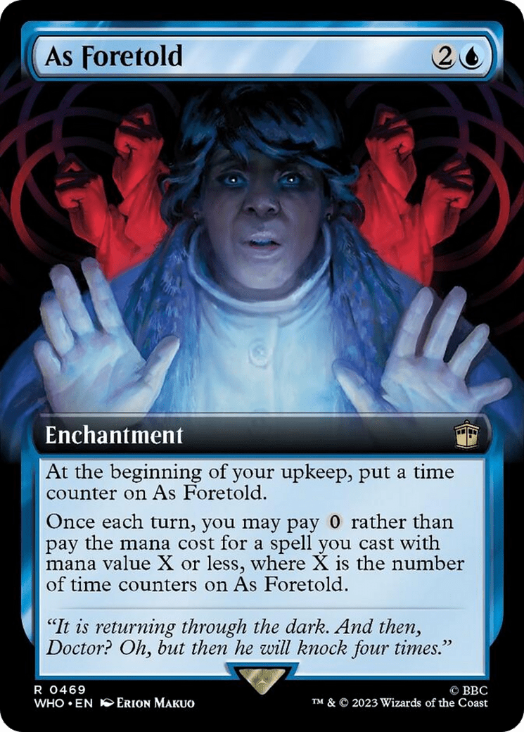 As Foretold (Extended Art) [Doctor Who] MTG Single Magic: The Gathering  | Multizone: Comics And Games