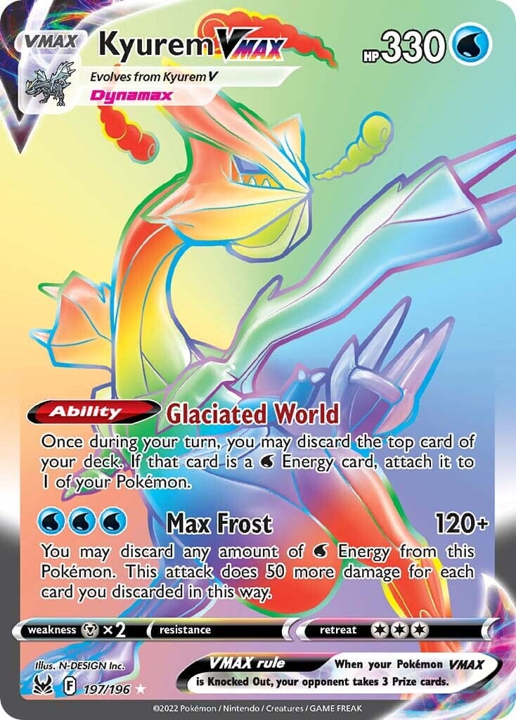 Kyurem VMAX (197/196) [Sword & Shield: Lost Origin] Pokemon Single Pokémon  | Multizone: Comics And Games