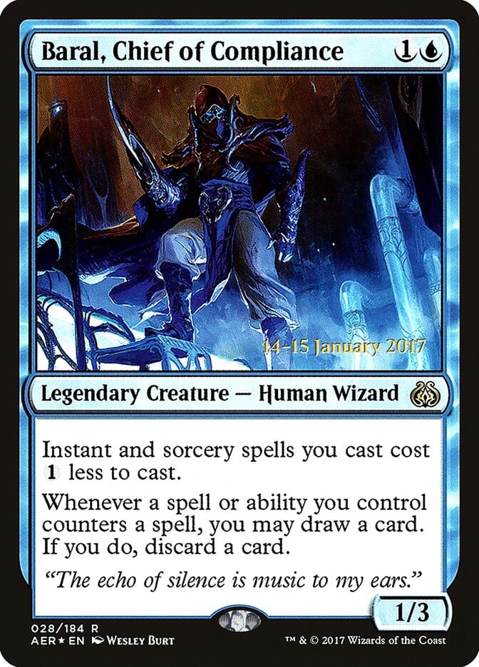 Baral, Chief of Compliance [Aether Revolt Prerelease Promos] MTG Single Magic: The Gathering  | Multizone: Comics And Games