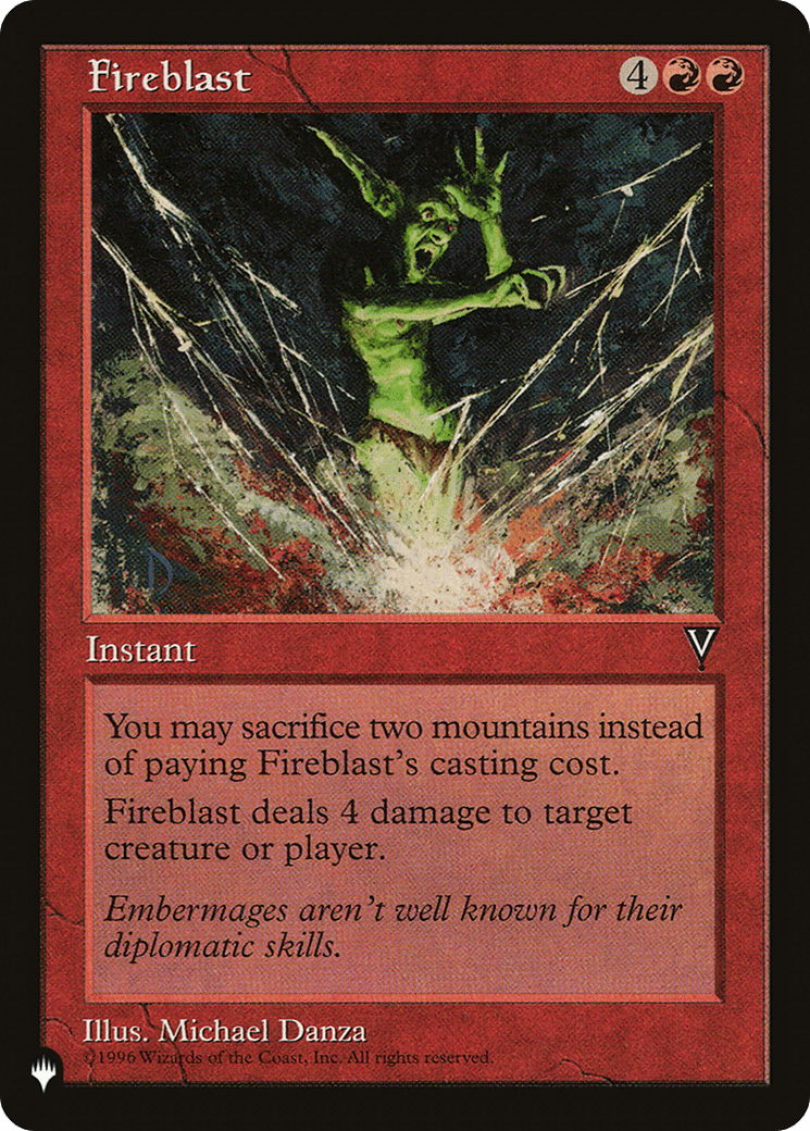 Fireblast [The List] MTG Single Magic: The Gathering  | Multizone: Comics And Games