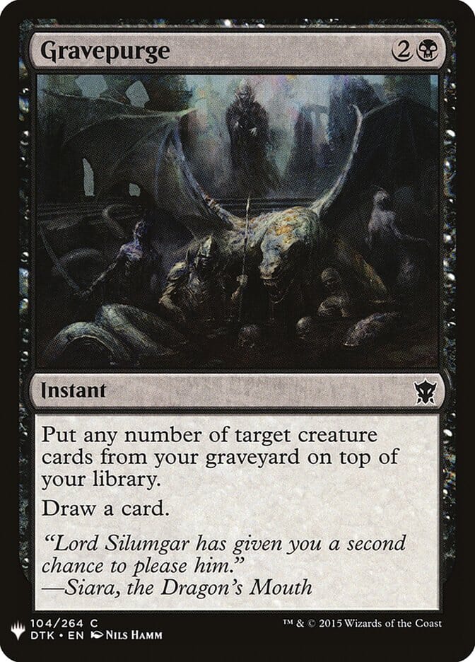Gravepurge [Mystery Booster] MTG Single Magic: The Gathering  | Multizone: Comics And Games