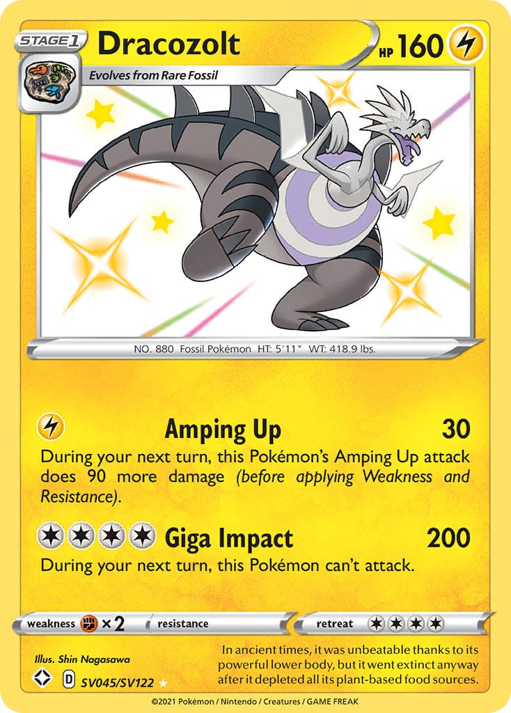 Dracozolt (SV045/SV122) [Sword & Shield: Shining Fates] Pokemon Single Pokémon  | Multizone: Comics And Games