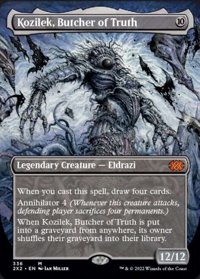 Kozilek, Butcher of Truth (Borderless Alternate Art) [Double Masters 2022] MTG Single Magic: The Gathering  | Multizone: Comics And Games