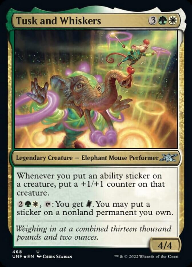 Tusk and Whiskers (Galaxy Foil) [Unfinity] MTG Single Magic: The Gathering  | Multizone: Comics And Games