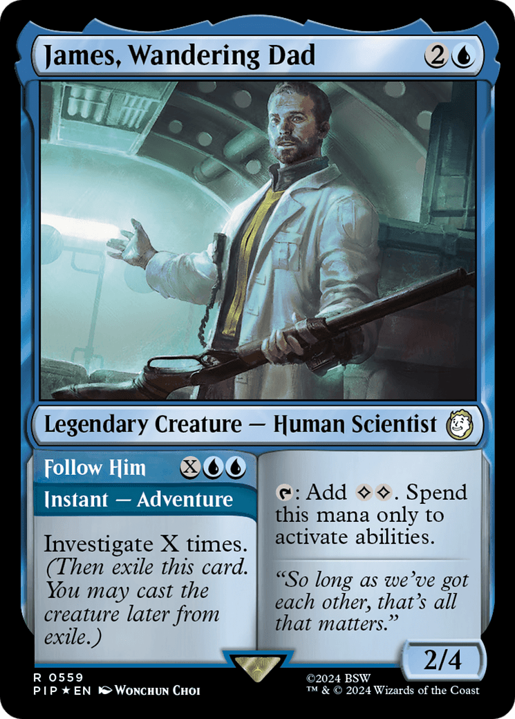 James, Wandering Dad // Follow Him (Surge Foil) [Fallout] MTG Single Magic: The Gathering  | Multizone: Comics And Games