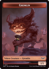 Spirit (0008) // Gremlin Double-Sided Token [Duskmourn: House of Horror Tokens] MTG Single Magic: The Gathering  | Multizone: Comics And Games