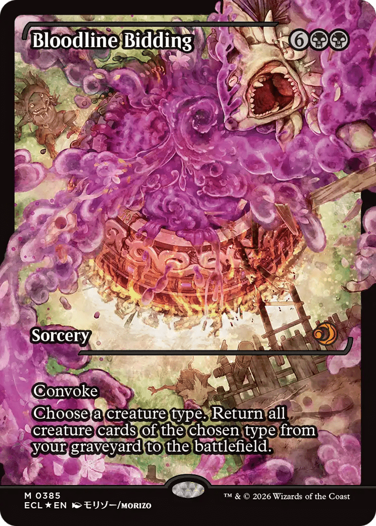 Bloodline Bidding (Showcase) [Lorwyn Eclipsed] MTG Single Magic: The Gathering  | Multizone: Comics And Games