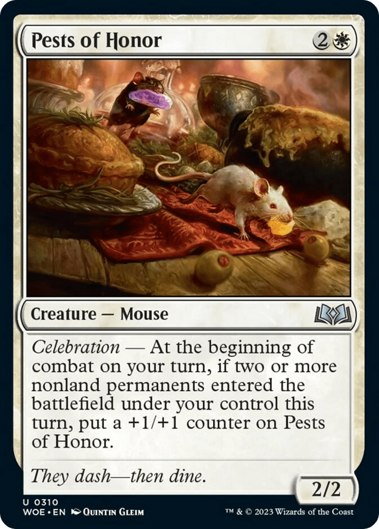 Pests of Honor [Wilds of Eldraine] MTG Single Magic: The Gathering  | Multizone: Comics And Games