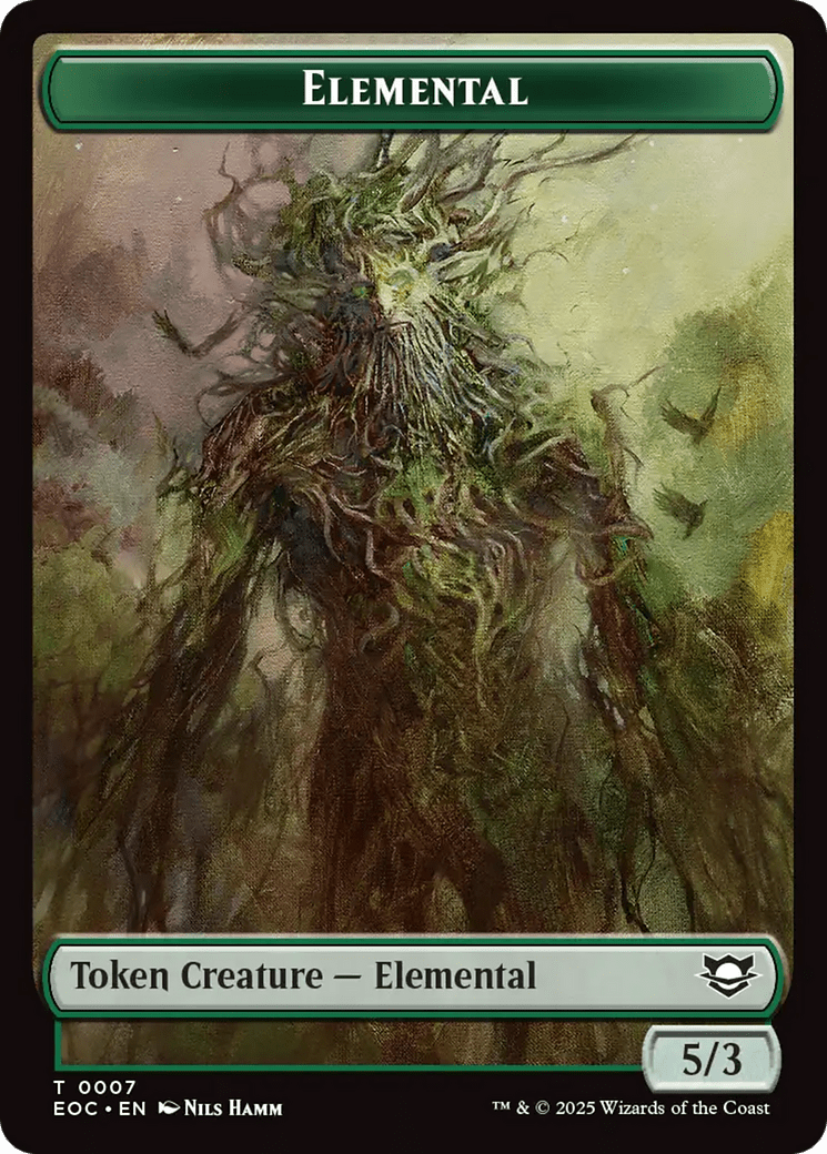 Insect // Elemental (0007) Double-Sided Token [Edge of Eternities Commander Tokens] MTG Single Magic: The Gathering  | Multizone: Comics And Games