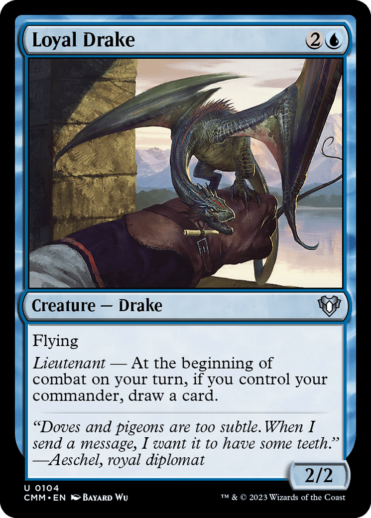 Loyal Drake [Commander Masters] MTG Single Magic: The Gathering  | Multizone: Comics And Games