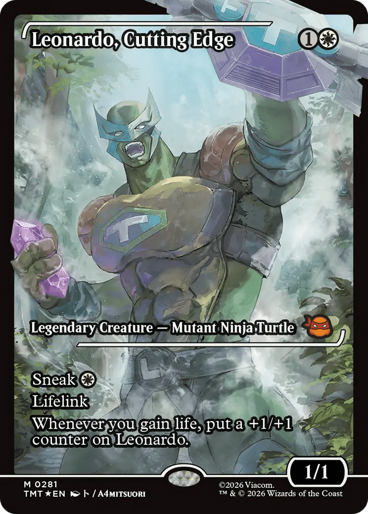 Leonardo, Cutting Edge (Showcase) [Teenage Mutant Ninja Turtles] MTG Single Magic: The Gathering  | Multizone: Comics And Games