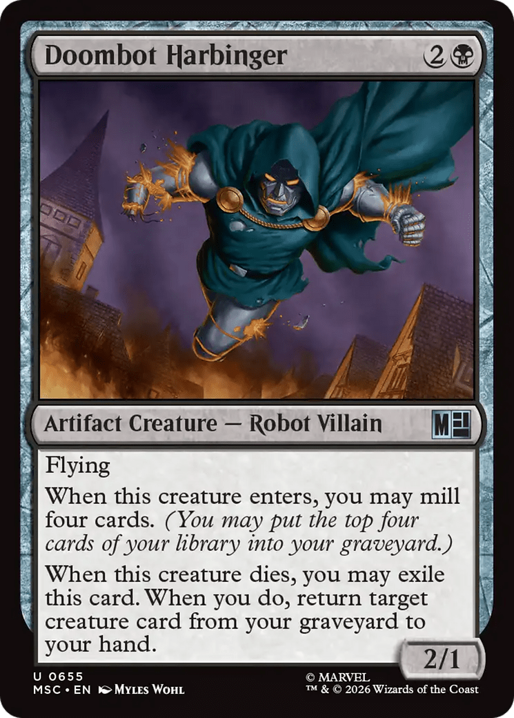 Doombot Harbinger [Marvel Super Heroes Commander] MTG Single Magic: The Gathering  | Multizone: Comics And Games