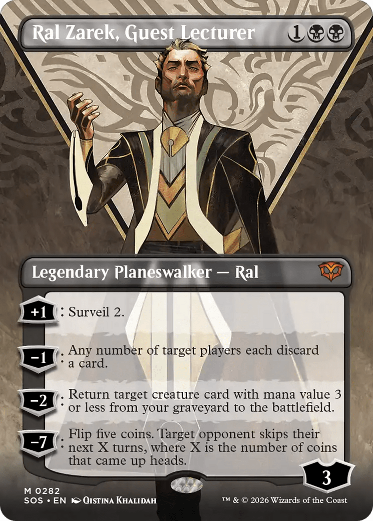Ral Zarek, Guest Lecturer (Borderless) [Secrets of Strixhaven] MTG Single Magic: The Gathering  | Multizone: Comics And Games