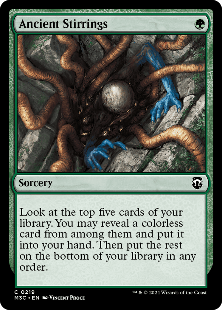 Ancient Stirrings (Ripple Foil) [Modern Horizons 3 Commander] MTG Single Magic: The Gathering  | Multizone: Comics And Games