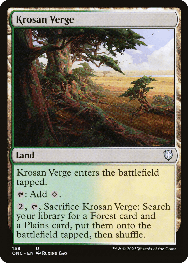 Krosan Verge [Phyrexia: All Will Be One Commander] MTG Single Magic: The Gathering  | Multizone: Comics And Games