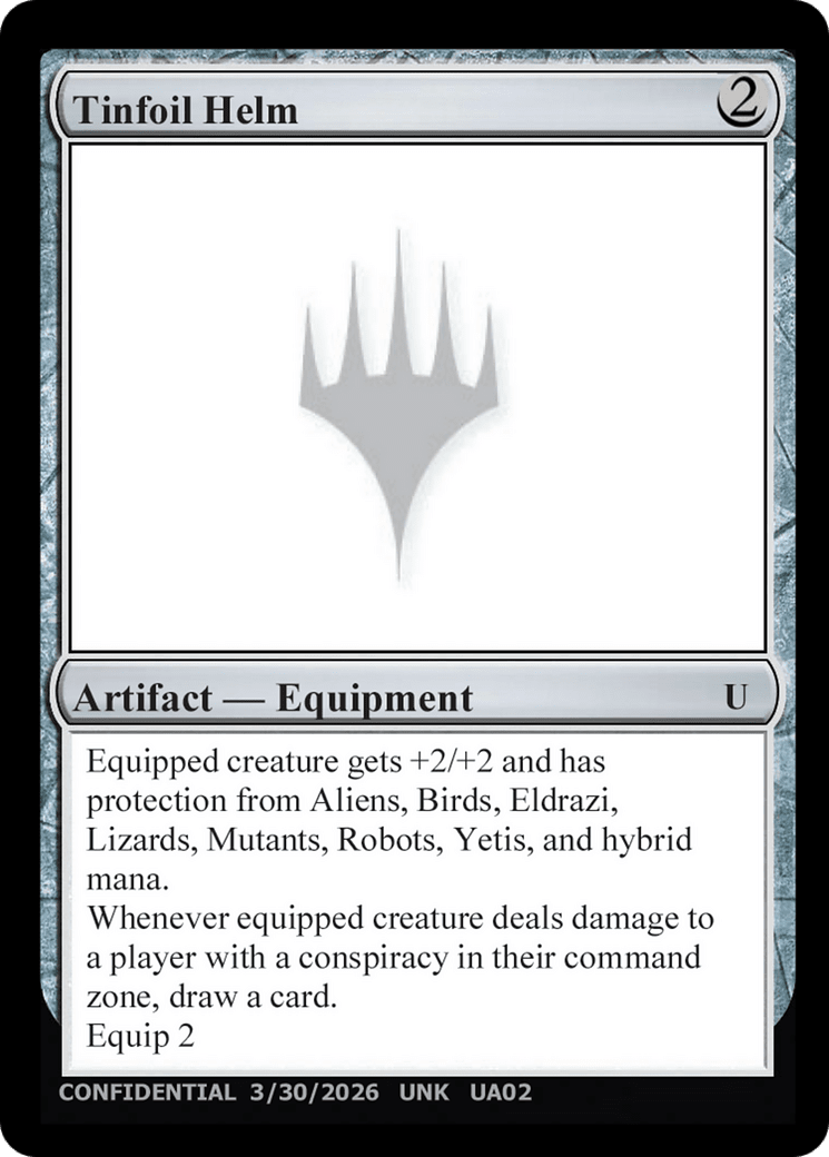 Tinfoil Helm [Unknown Event] | Multizone: Comics And Games