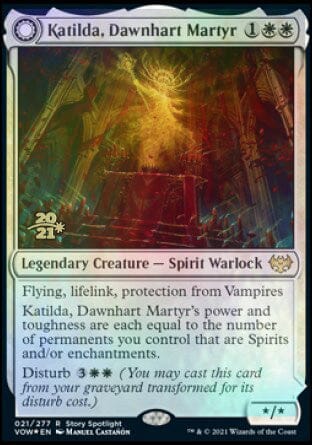 Katilda, Dawnhart Martyr // Katilda's Rising Dawn [Innistrad: Crimson Vow Prerelease Promos] MTG Single Magic: The Gathering  | Multizone: Comics And Games