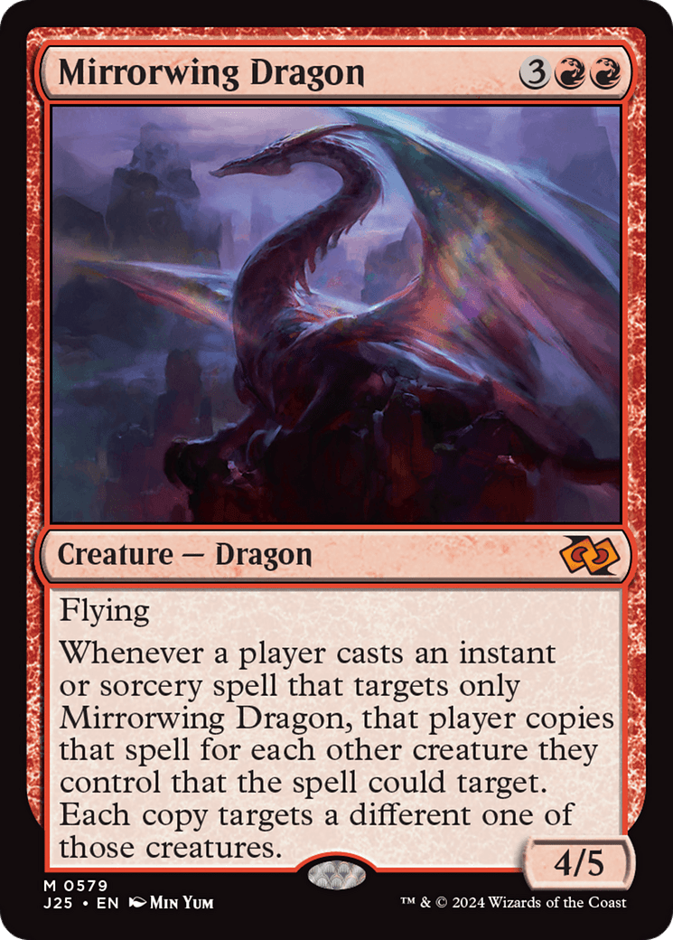 Mirrorwing Dragon [Foundations Jumpstart] MTG Single Magic: The Gathering  | Multizone: Comics And Games