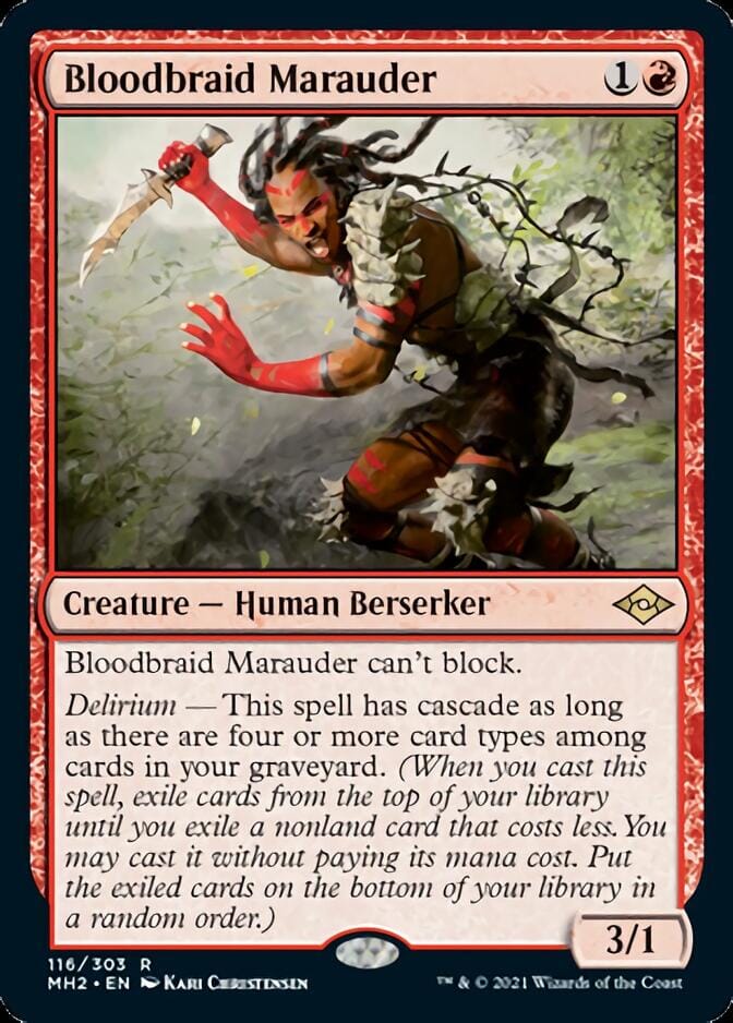 Bloodbraid Marauder [Modern Horizons 2] MTG Single Magic: The Gathering  | Multizone: Comics And Games