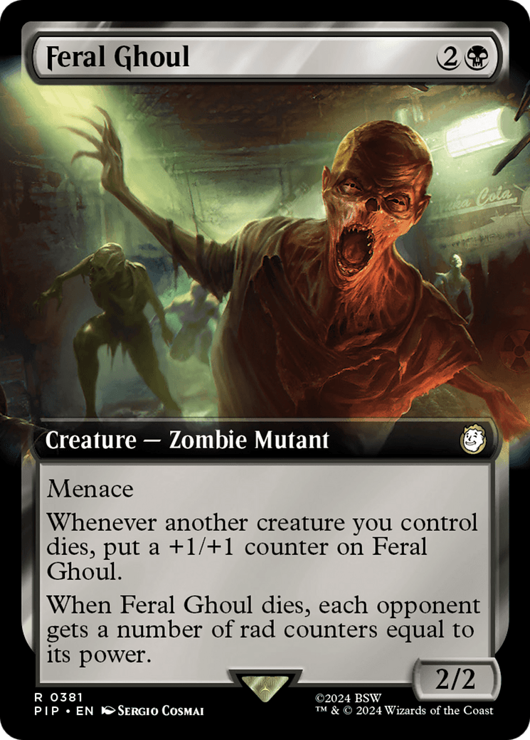 Feral Ghoul (Extended Art) [Fallout] MTG Single Magic: The Gathering  | Multizone: Comics And Games
