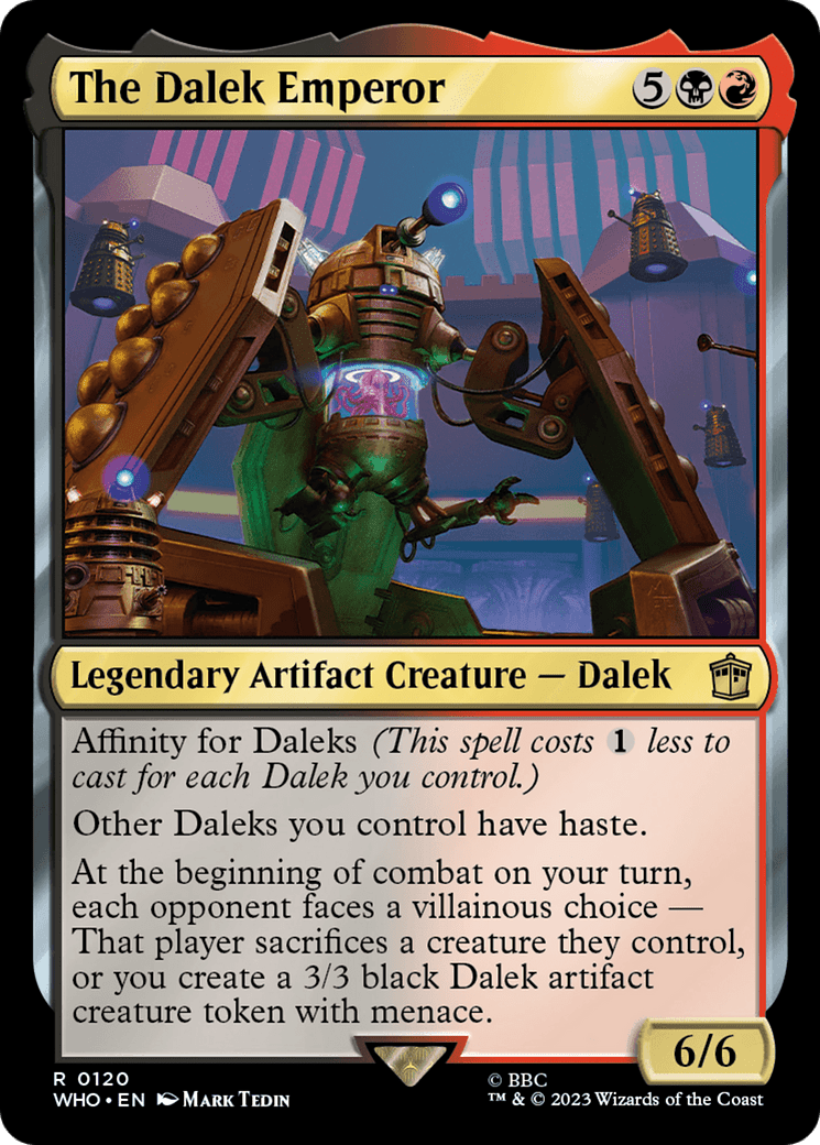 The Dalek Emperor (Extended Art) [Doctor Who] MTG Single Magic: The Gathering  | Multizone: Comics And Games