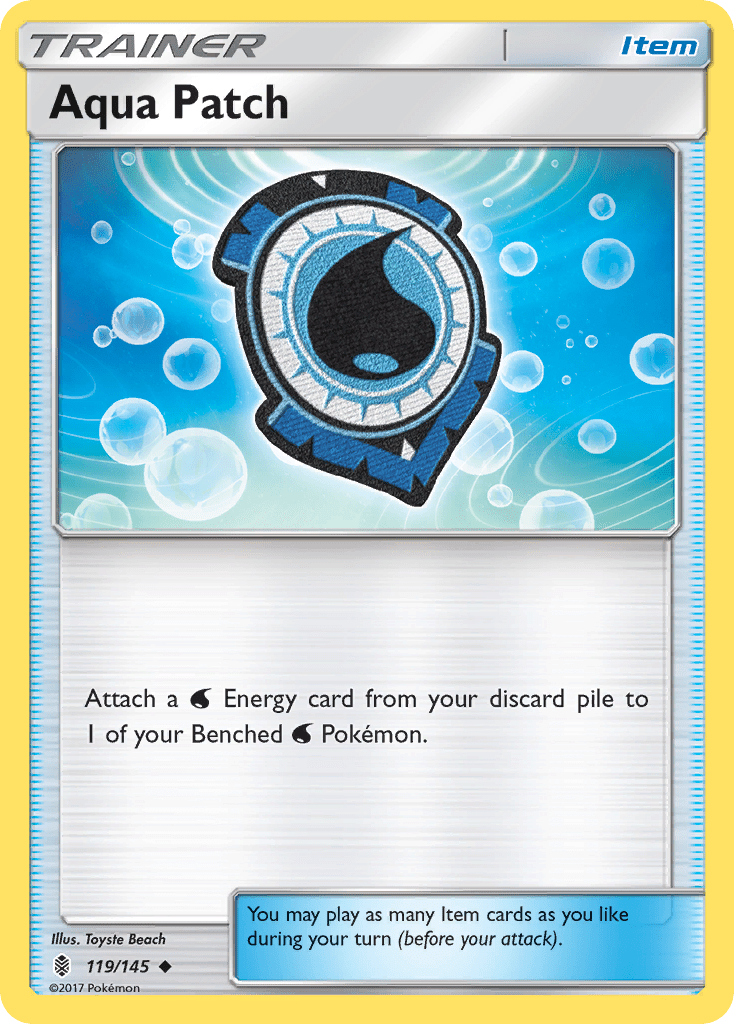 Aqua Patch (119/145) [Sun & Moon: Guardians Rising] Pokemon Single Pokémon  | Multizone: Comics And Games