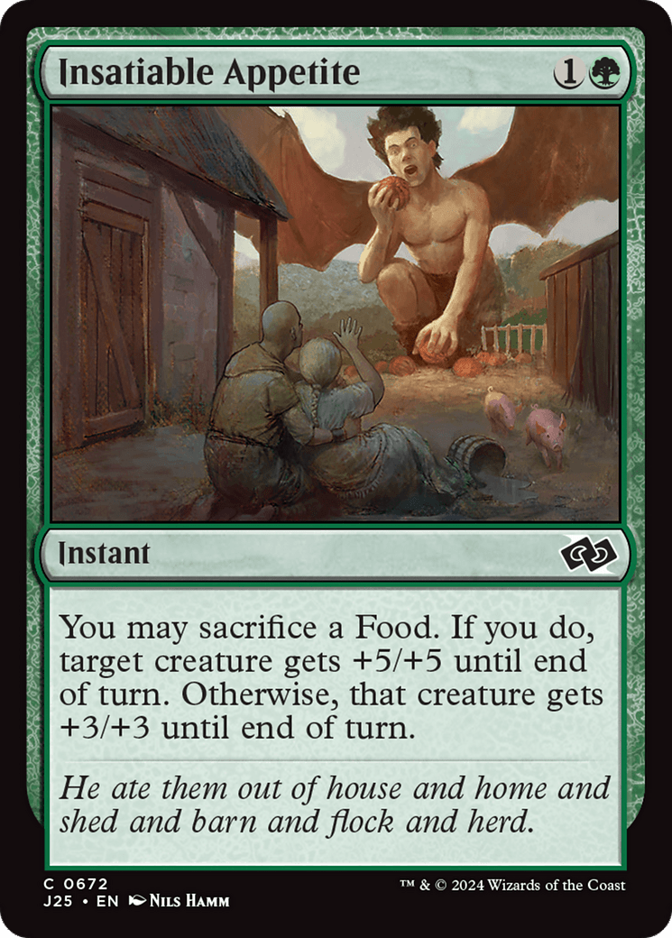 Insatiable Appetite [Foundations Jumpstart] MTG Single Magic: The Gathering  | Multizone: Comics And Games