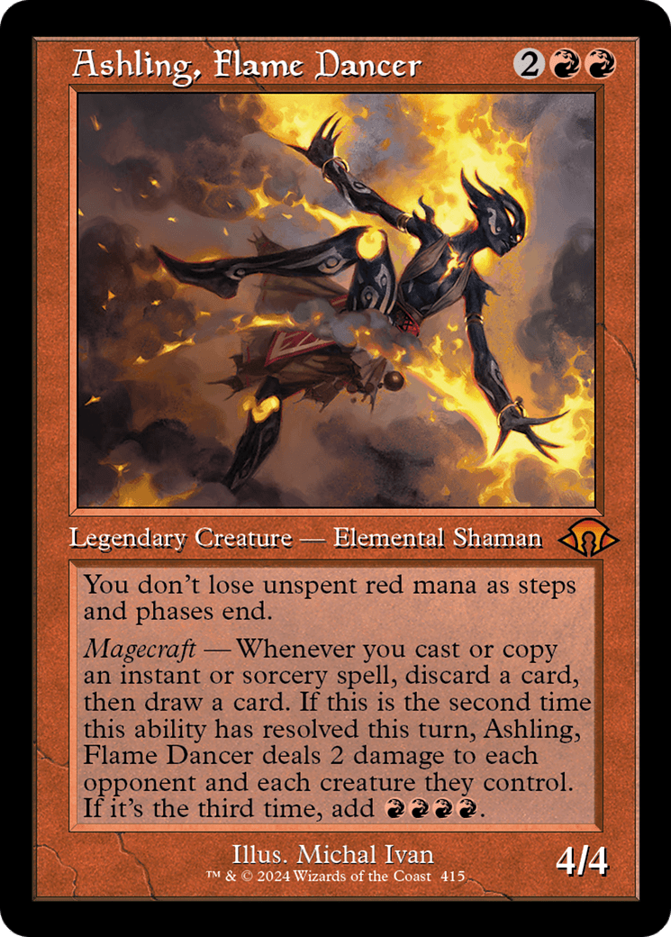 Ashling, Flame Dancer (Retro) [Modern Horizons 3] MTG Single Magic: The Gathering  | Multizone: Comics And Games