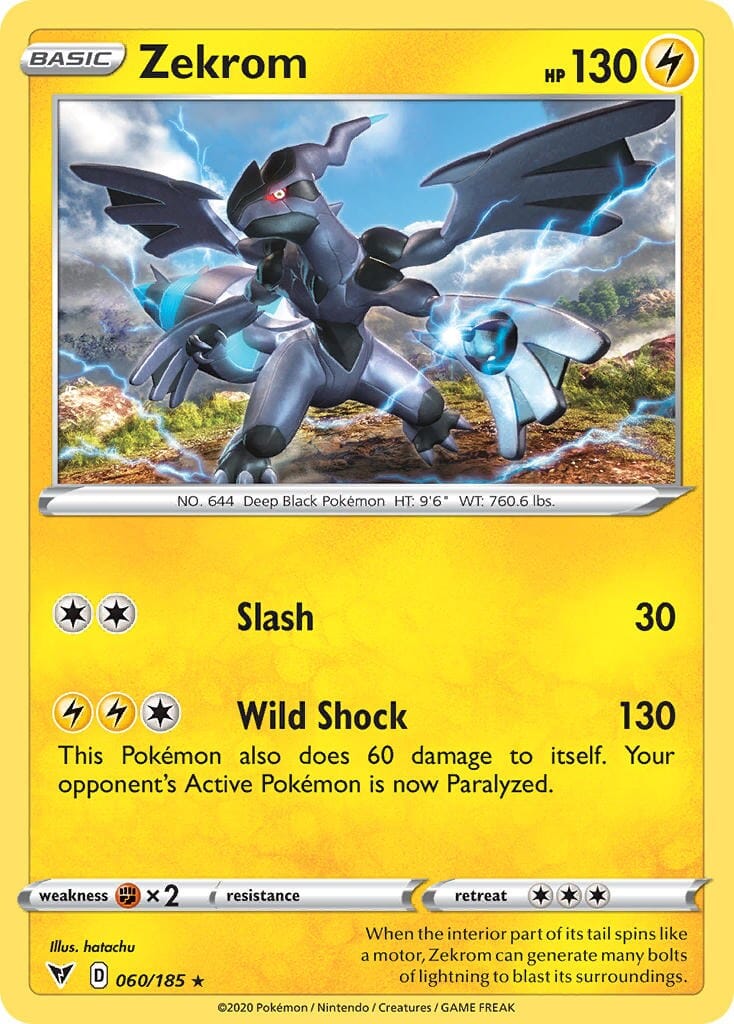 Zekrom (060/185) (Cosmos Holo) [Sword & Shield: Black Star Promos] Pokemon Single Pokémon  | Multizone: Comics And Games