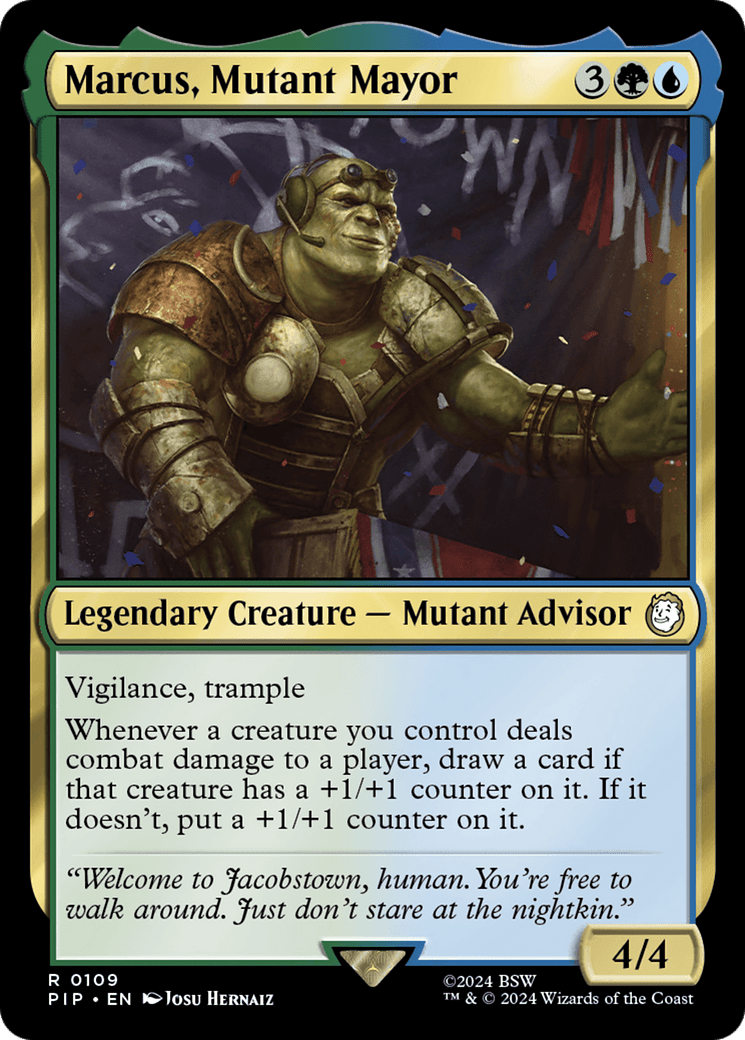 Marcus, Mutant Mayor [Fallout] MTG Single Magic: The Gathering  | Multizone: Comics And Games