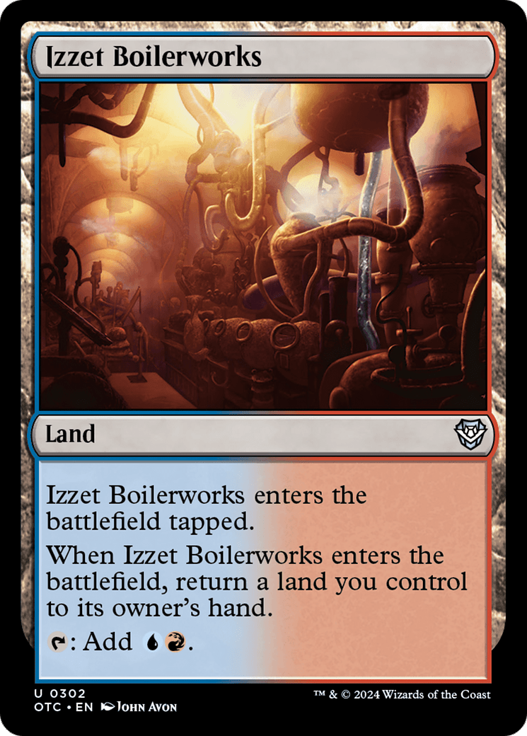 Izzet Boilerworks [Outlaws of Thunder Junction Commander] MTG Single Magic: The Gathering  | Multizone: Comics And Games