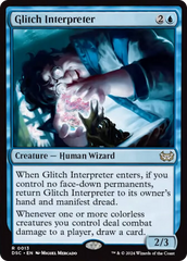 Glitch Interpreter [Duskmourn: House of Horror Commander] | Multizone: Comics And Games