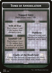 Dungeon of the Mad Mage // Tomb of Annihilation Double-Sided Token [Dungeons & Dragons: Adventures in the Forgotten Realms Tokens] MTG Single Magic: The Gathering  | Multizone: Comics And Games