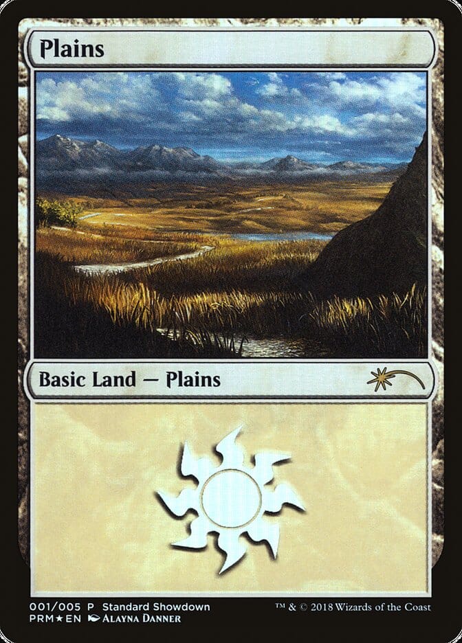 Plains (Alayna Danner) [Standard Showdown Promos] MTG Single Magic: The Gathering  | Multizone: Comics And Games