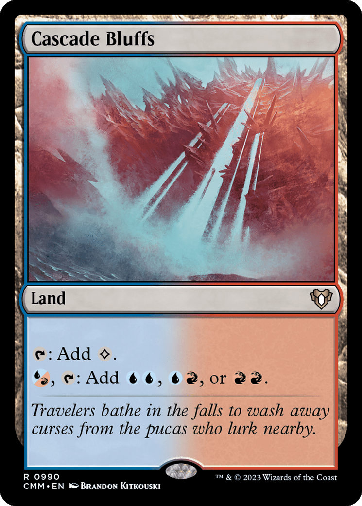 Cascade Bluffs [Commander Masters] MTG Single Magic: The Gathering  | Multizone: Comics And Games