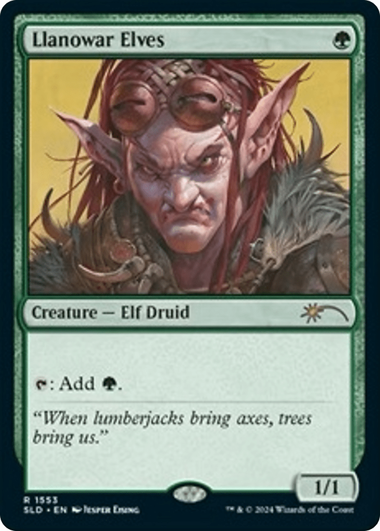Llanowar Elves (1553) [Secret Lair Drop Series] MTG Single Magic: The Gathering  | Multizone: Comics And Games