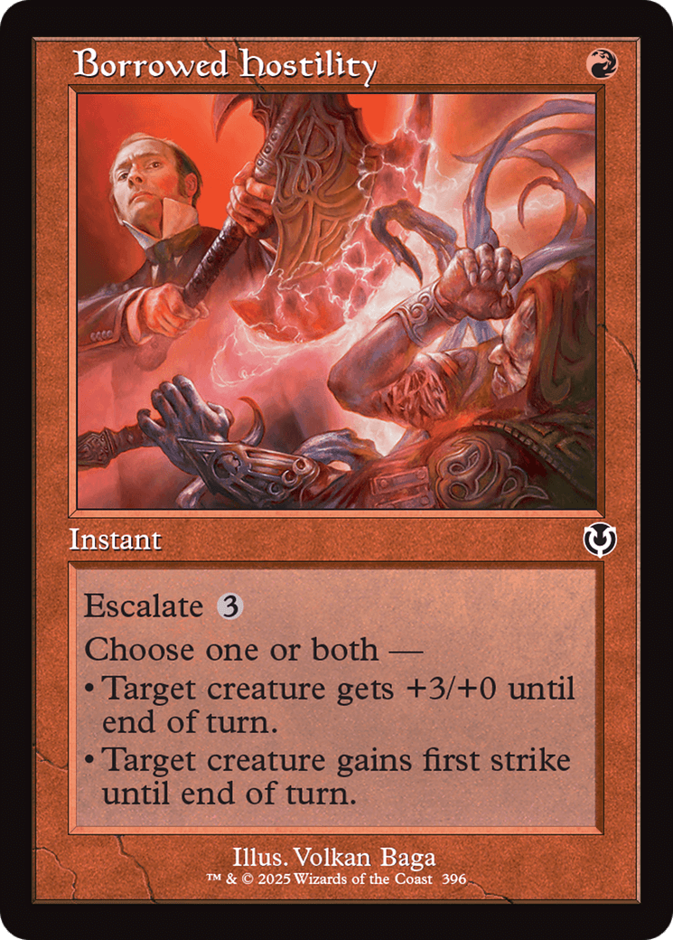 Borrowed Hostility (Retro Frame) [Innistrad Remastered] MTG Single Magic: The Gathering  | Multizone: Comics And Games